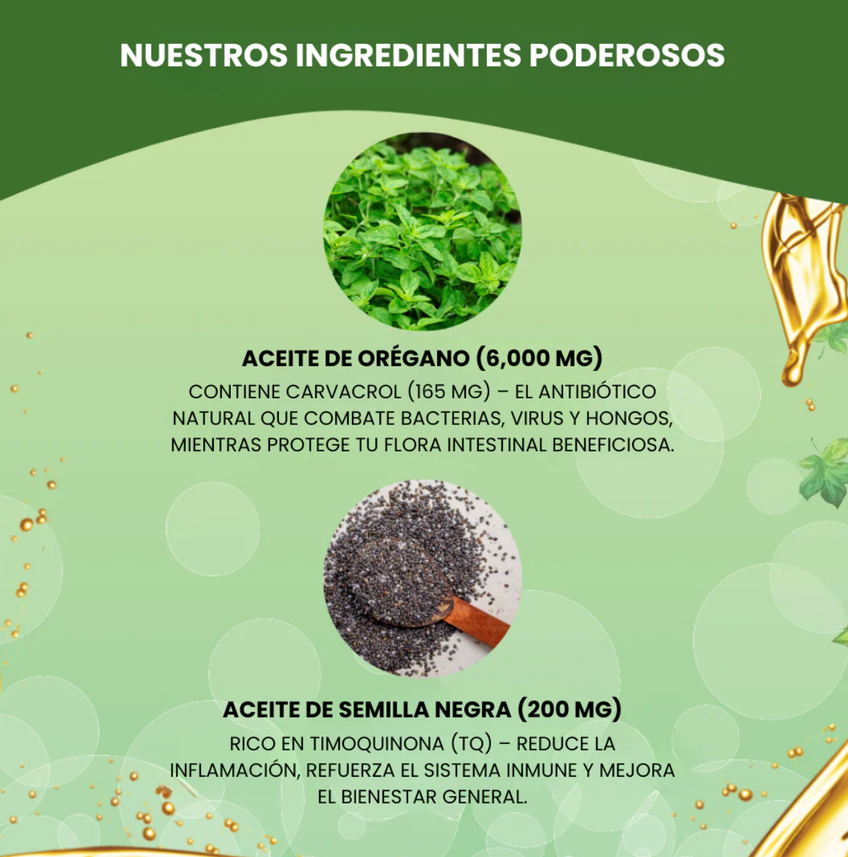 Aceite de Orégano + Semilla Negra