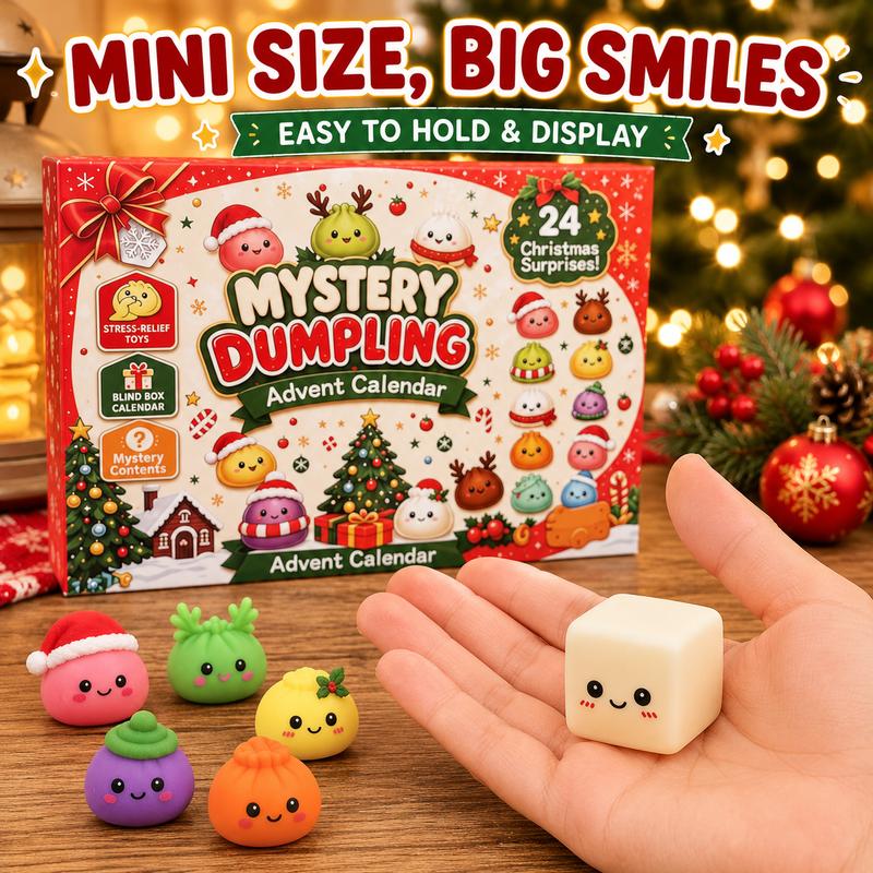 2026 Christmas Dumpling Squishy Advent Calendar - 24-Day Countdown