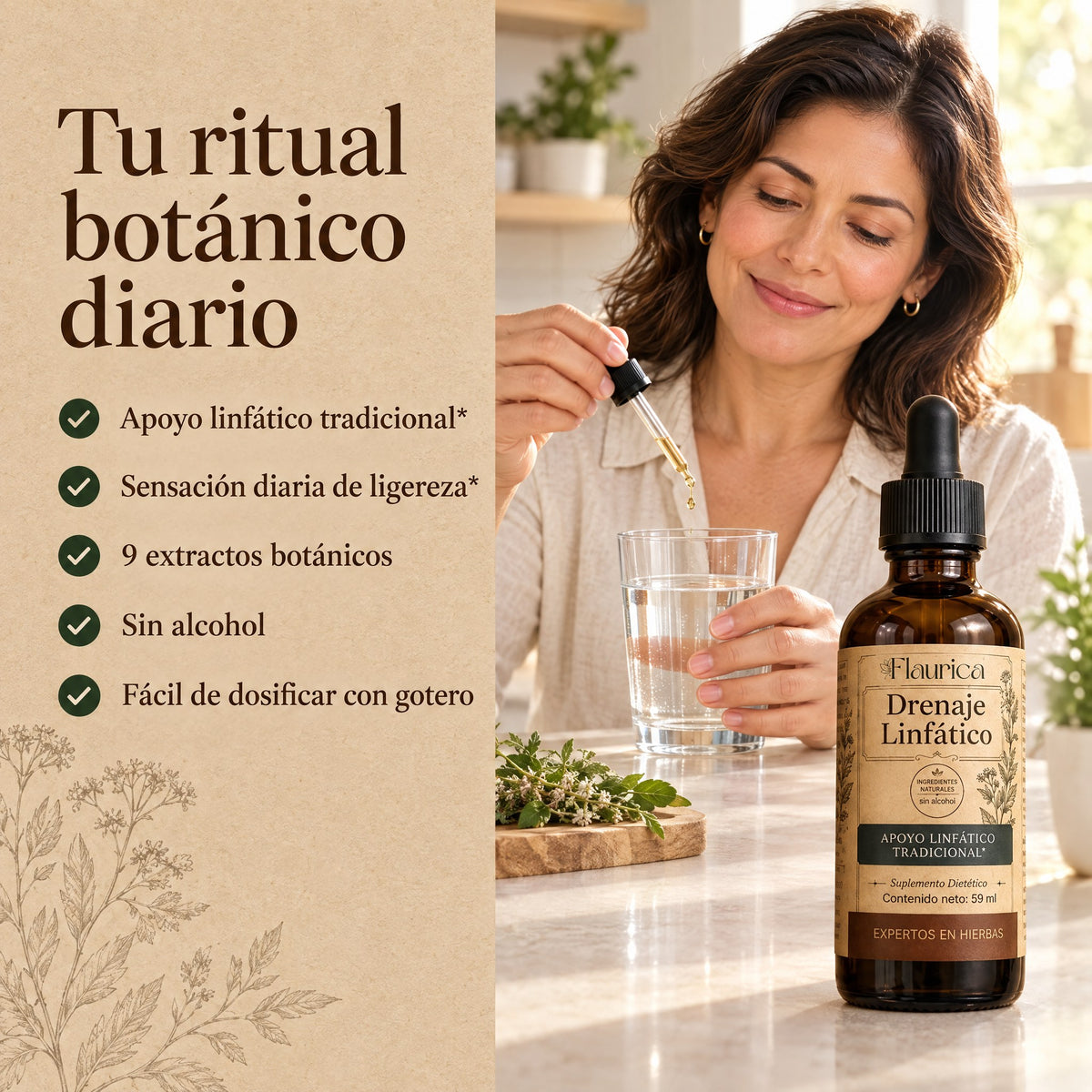 Fórmula 4 en 1 para el Drenaje Linfático