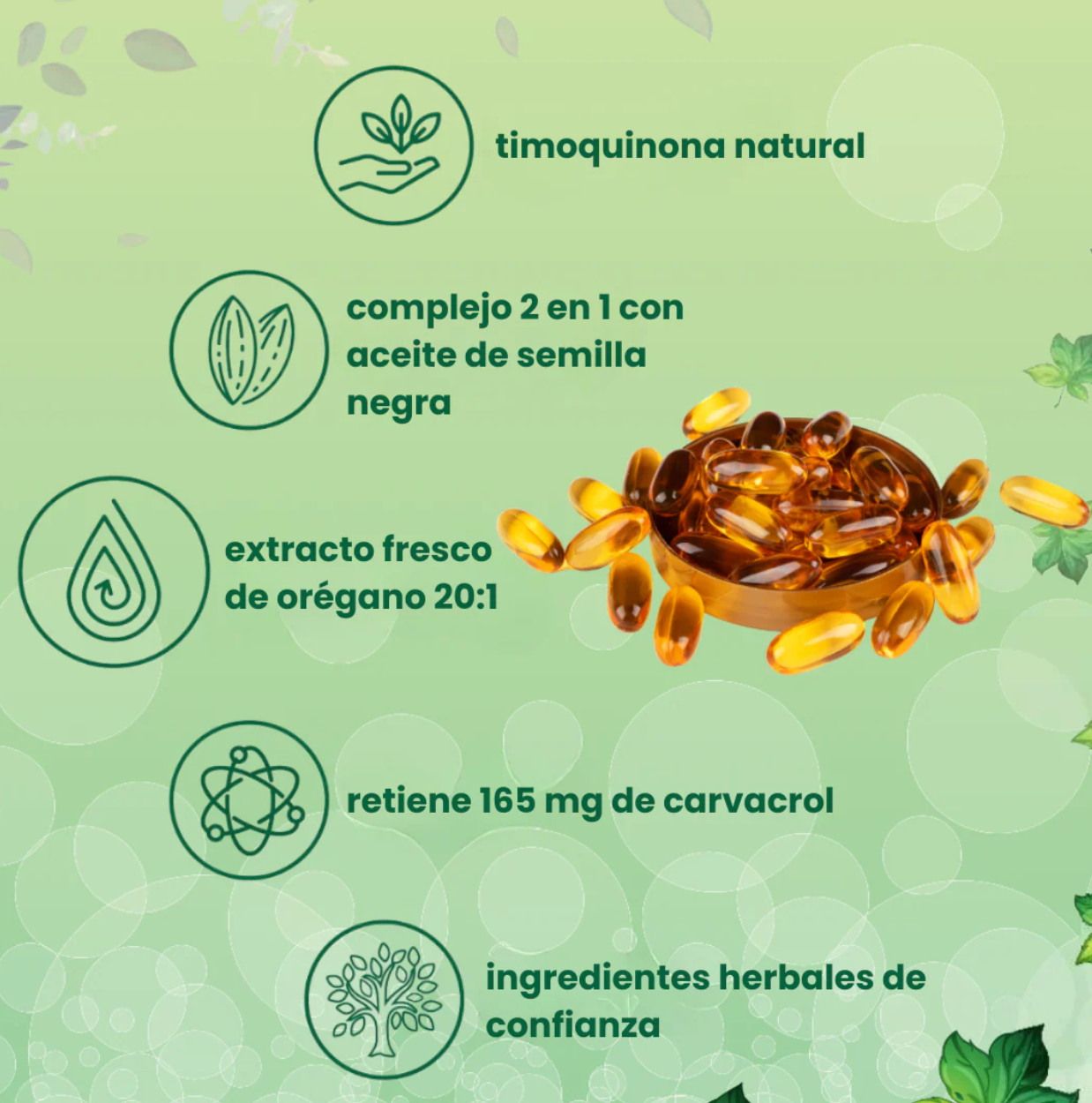 Aceite de Orégano + Semilla Negra