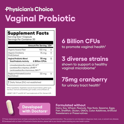 Probióticos vaginales para mujeres