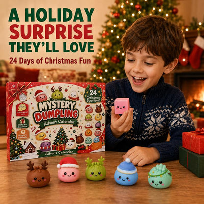 2026 Christmas Dumpling Squishy Advent Calendar - 24-Day Countdown