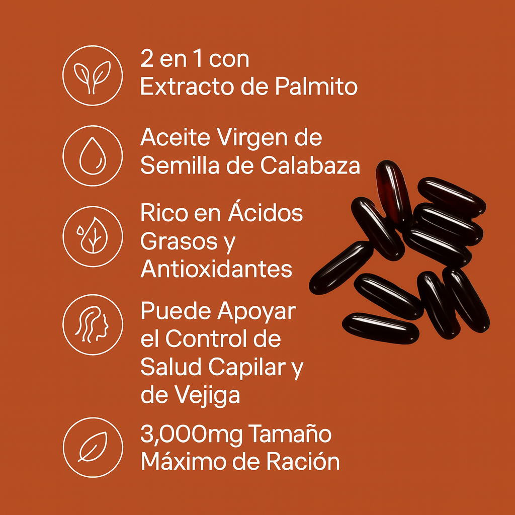 Aceite de Semilla de Calabaza – Cápsulas Blandas