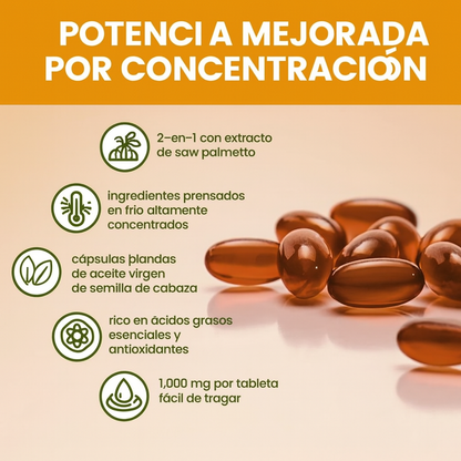 Aceite de Semilla de Calabaza – Cápsulas Blandas