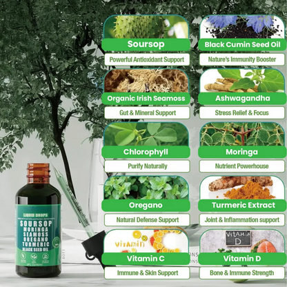 100% Organic 10-in-1 Soursop Extract Drops