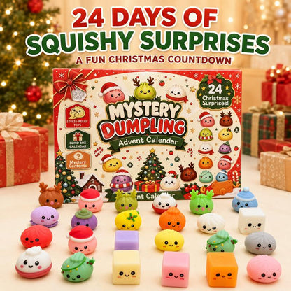 2026 Christmas Dumpling Squishy Advent Calendar - 24-Day Countdown