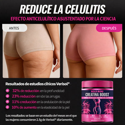 Bold Buns Creatina para mujeres - Brillo de la piel y salud capilar!